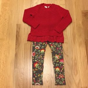 NWT Girls Gap Sweater and Leggings XS 4/5